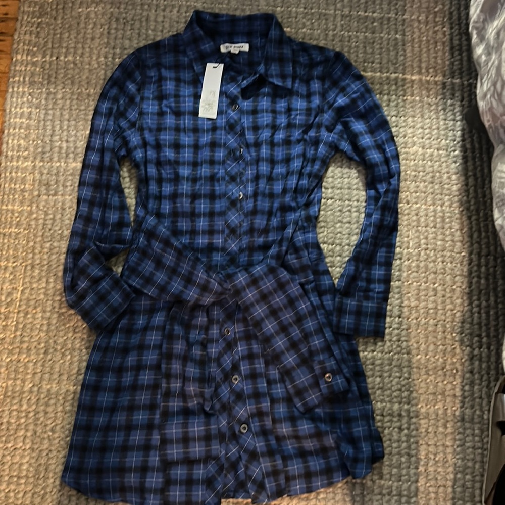 New with tags Steve Madden flannel shirt dress